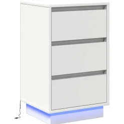 Nachtkastje met lade 39 x 34,5 x 65 cm Bewerkt hout>vidaXL