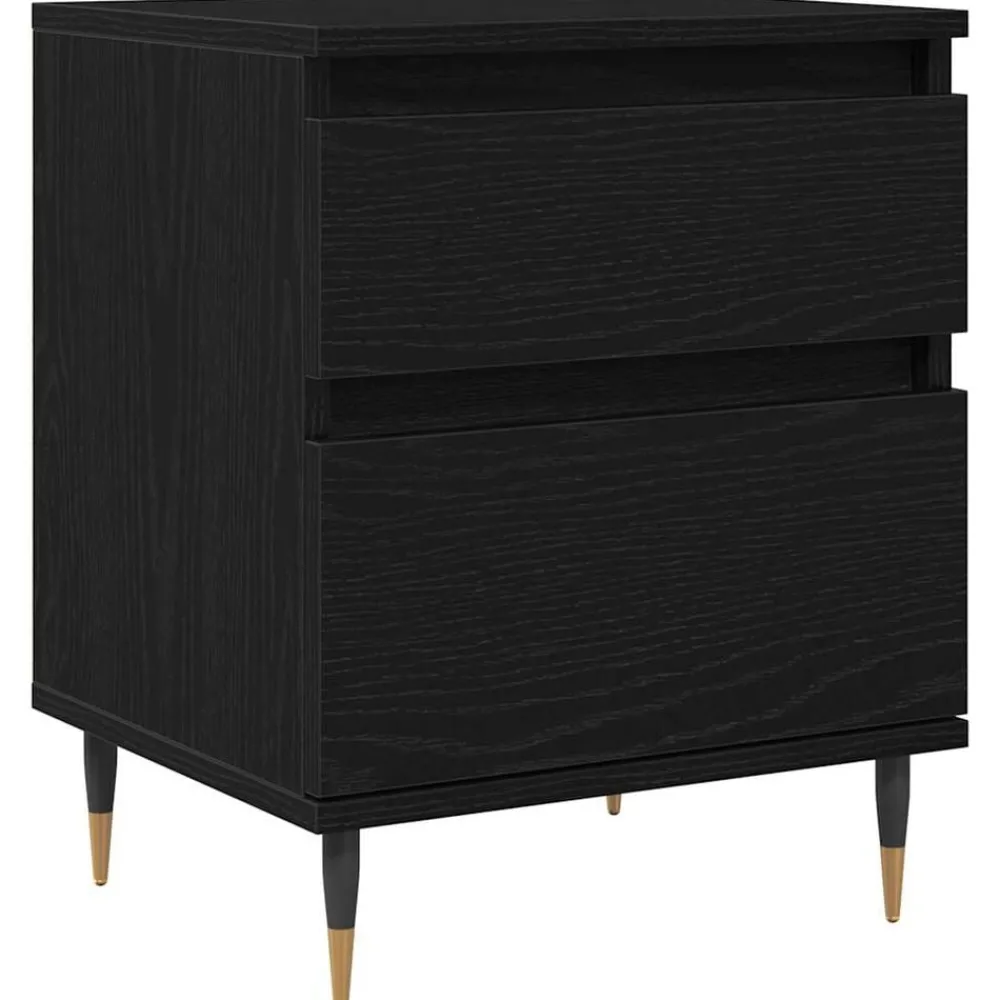 Nachtkastje met lade 40 x 35 x 50 cm Bewerkt hout>vidaXL Hot