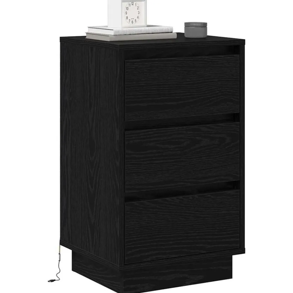 Nachtkastje met lade 39 x 34,5 x 65 cm Bewerkt hout>vidaXL Clearance