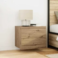 Nachtkastje met lade Artisan Eiken 50 x 39 x 41 cm Bewerkt hout>vidaXL Sale