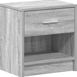 Nachtkastje met lade 39x28x41 cm eikenkleurig>vidaXL Discount