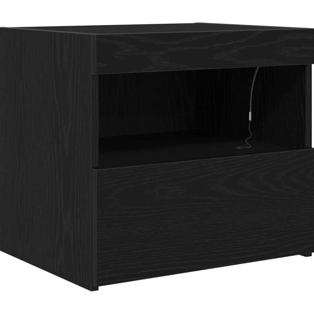Nachtkastje met lade 50 x 40 x 45 cm Bewerkt hout>vidaXL Online