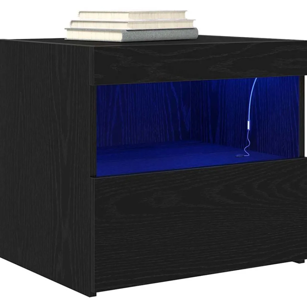 Nachtkastje met lade 50 x 40 x 45 cm Bewerkt hout>vidaXL Online