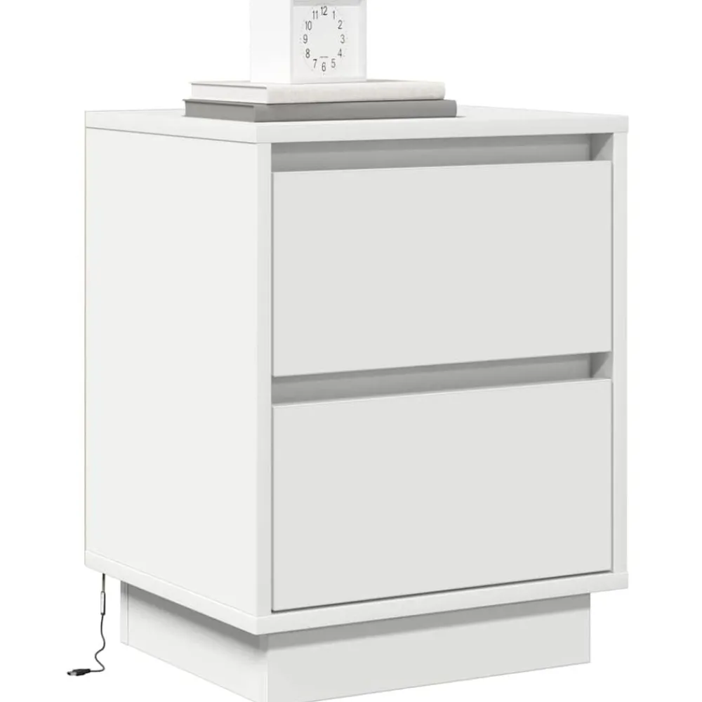 Nachtkastje met lade 39 x 34,5 x 50 cm Bewerkt hout>vidaXL Best