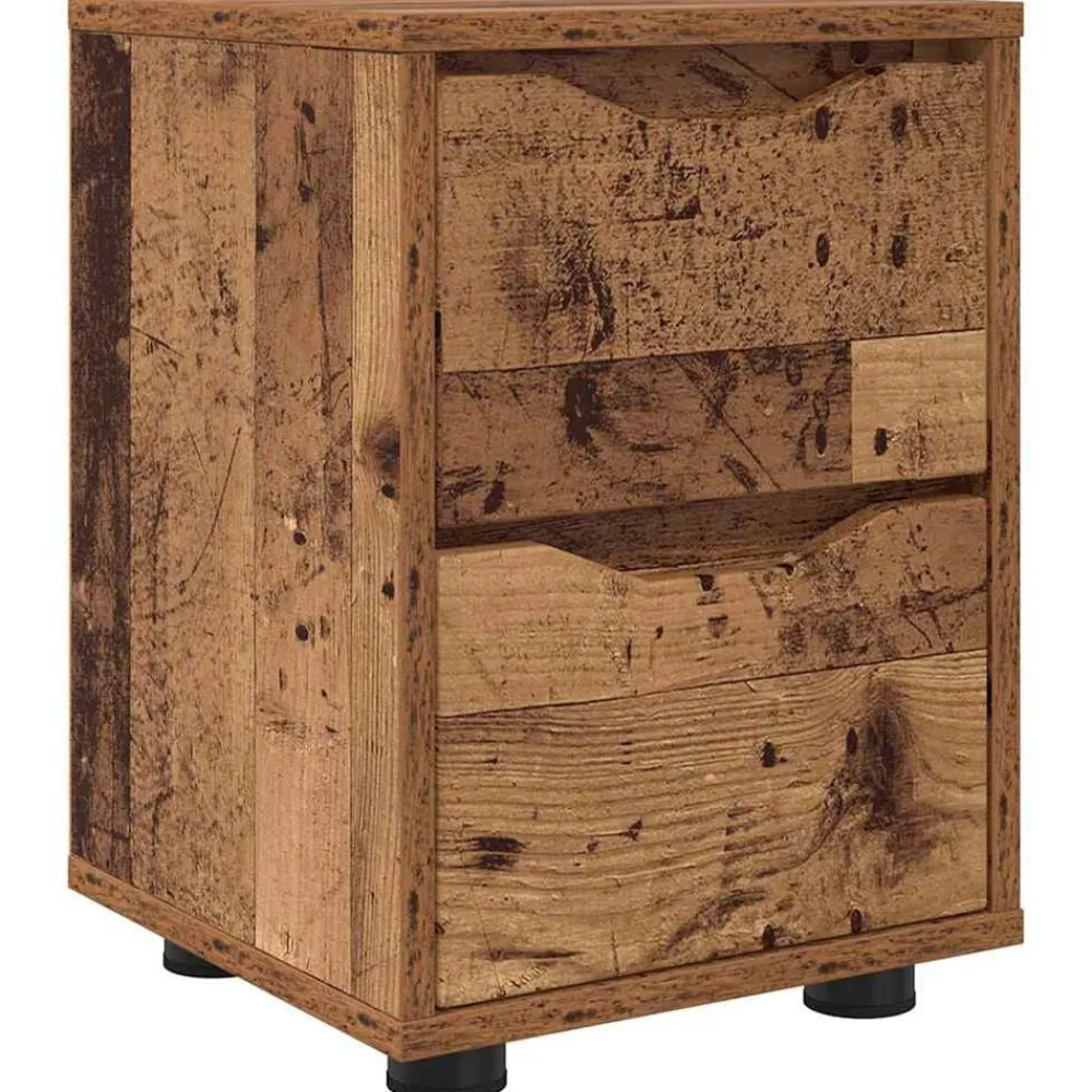 Nachtkastje met lade 30,5 x 30 x 43 cm Bewerkt hout>vidaXL Hot