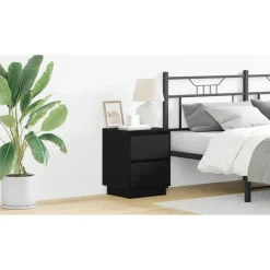 Nachtkastje met lade 39 x 34,5 x 50 cm Bewerkt hout>vidaXL Hot