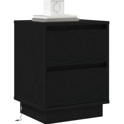 Nachtkastje met lade 39 x 34,5 x 50 cm Bewerkt hout><noscript><img width=