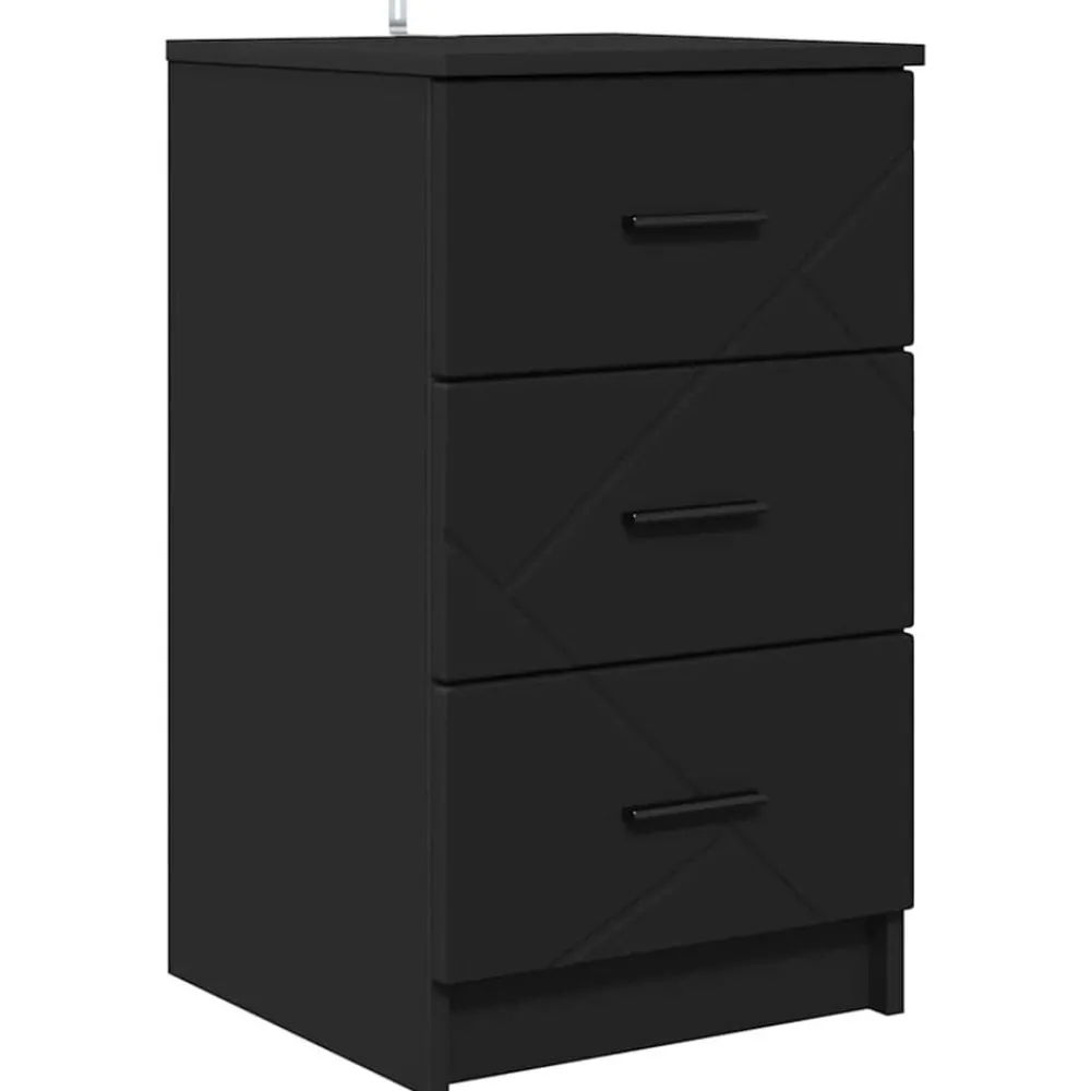 Nachtkastje met lade 38 x 38 x 66 cm Bewerkt hout>vidaXL Outlet