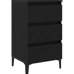 Nachtkastje met lade 40 x 35 x 69 cm Bewerkt hout>vidaXL Sale