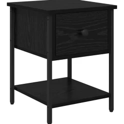 Nachtkastje met lade 34 x 35,5 x 45 cm Bewerkt hout>vidaXL Clearance