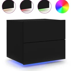 Nachtkastje met LED's wandgemonteerd>vidaXL New