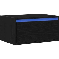 Nachtkastje met LED's wandgemonteerd><noscript><img width=