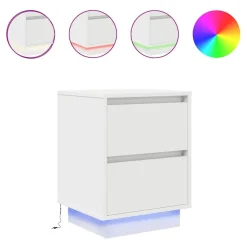 Nachtkastje met LED-verlichting 38x34x50 cm>vidaXL Online