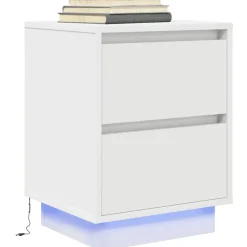 Nachtkastje met LED-verlichting 38x34x50 cm>vidaXL Online