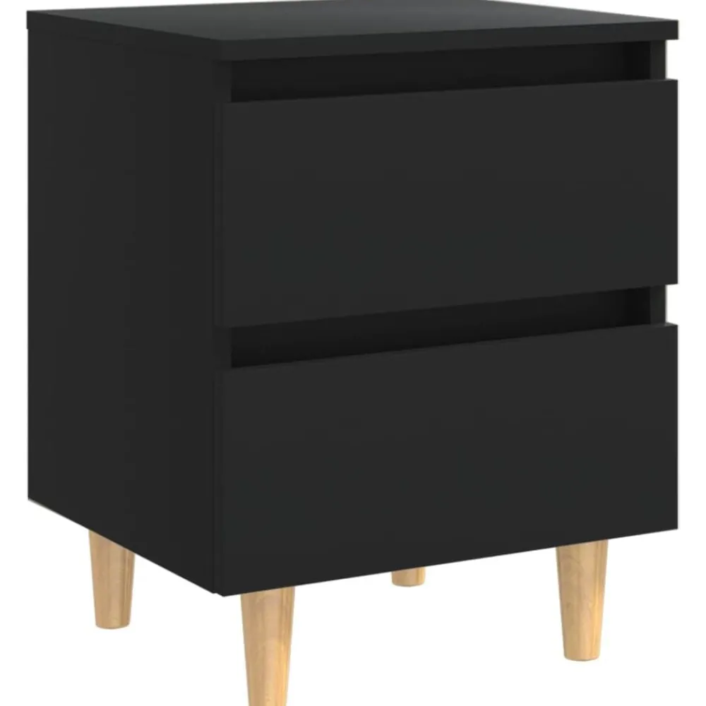 Nachtkastje met massief grenenhouten poten 40x35x50 cm>vidaXL Clearance