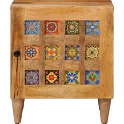 Nachtkastje 40 x 33,5 x 46 cm Massief Mango Hout><noscript><img width=