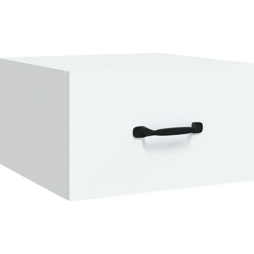 Tafels*vidaXL Nachtkastje wandgemonteerd 35x35x20 cm Wit