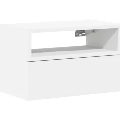 Tafels*vidaXL Nachtkastje wandgemonteerd 45x26x28,5 cm Wit