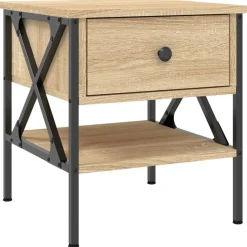 Nachtkastje 40x42x45 cm bewerkt hout kleurig>vidaXL Sale
