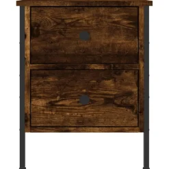 Nachtkastje 40x42x50 cm bewerkt hout kleurig><noscript><img width=
