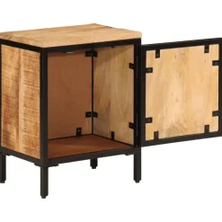 Tafels*vidaXL Nachtkastje 40x30x52,5 cm massief ruw mangohout