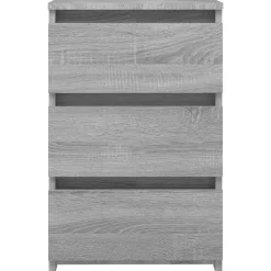 Nachtkastje 40x35x62,5 cm bewerkt hout eikenkleur><noscript><img width=