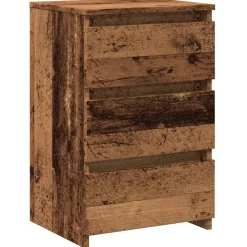 Tafels*vidaXL Nachtkastje 40x35x62,5 cm bewerkt hout kleurig Oud hout