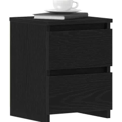Tafels*vidaXL Nachtkastje 30x30x40 cm bewerkt hout Wit