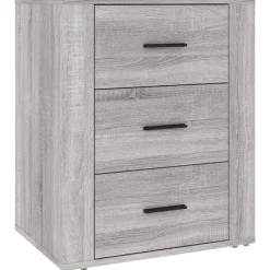 Nachtkastje 50x36x60 cm bewerkt hout eikenkleurig>vidaXL New