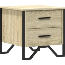 Nachtkastje 40x41x40 cm bewerkt hout kleurig>vidaXL Clearance