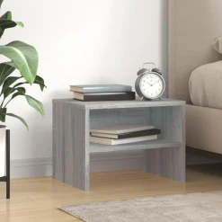 Nachtkastje 40x30x30 cm bewerkt hout eikenkleurig>vidaXL Online