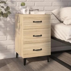 Nachtkastje 40x40x66 cm bewerkt hout kleurig>vidaXL