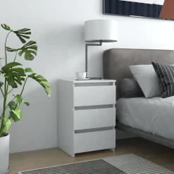 Nachtkastje 40x35x62,5 cm bewerkt hout>vidaXL Discount