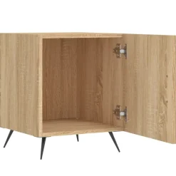 Nachtkastje 40x40x50 cm bewerkt hout kleurig><noscript><img width=