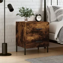 Nachtkastje 40x35x47,5 cm bewerkt hout kleurig>vidaXL Sale