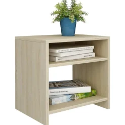 Nachtkastje 40x30x40 cm bewerkt hout kleurig><noscript><img width=
