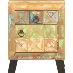 Nachtkastje 40x30x50 cm massief gerecycled hout><noscript><img width=