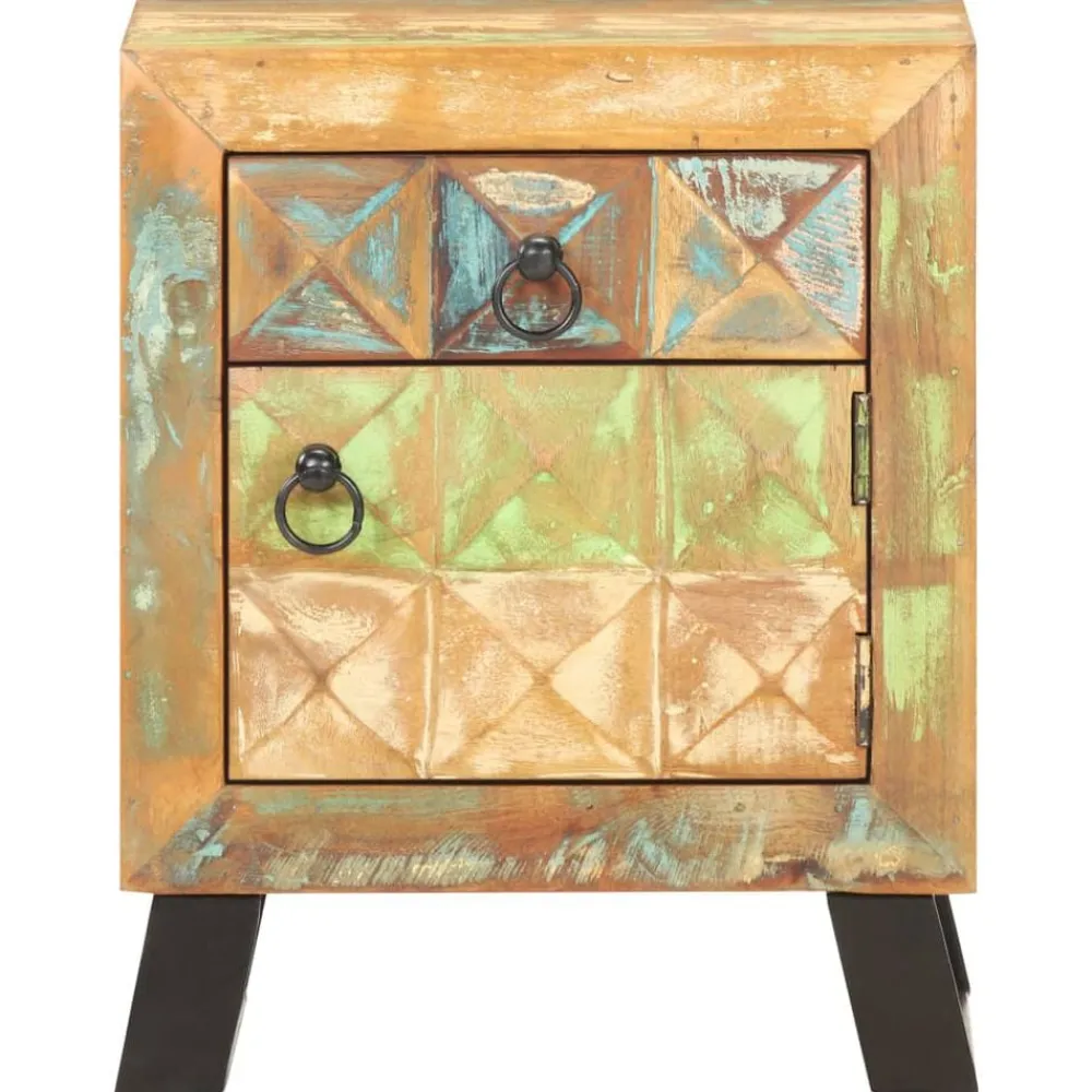 Nachtkastje 40x30x50 cm massief gerecycled hout>vidaXL Sale