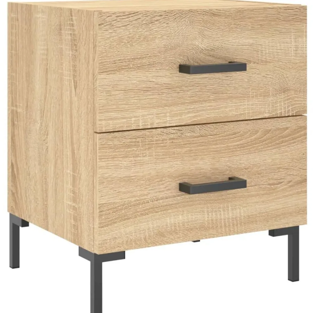 Nachtkastje 40x35x47,5 cm bewerkt hout kleurig>vidaXL Best