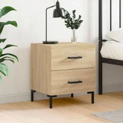 Nachtkastje 40x35x47,5 cm bewerkt hout kleurig>vidaXL Best