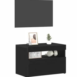 Nachtkastje 60 x 35 x 40 cm Bewerkt hout><noscript><img width=