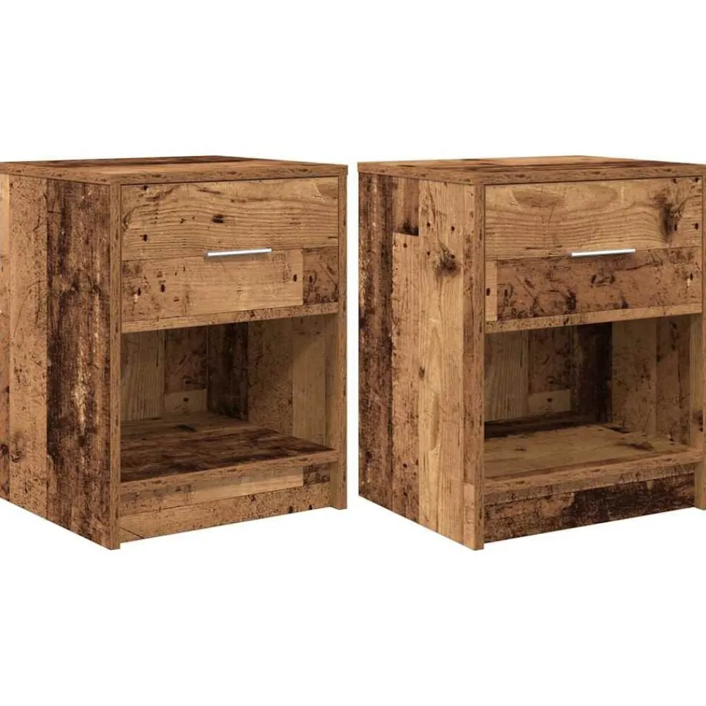 Nachtkastjes 2 st met lade 40x34x50 cm kleurig>vidaXL Best
