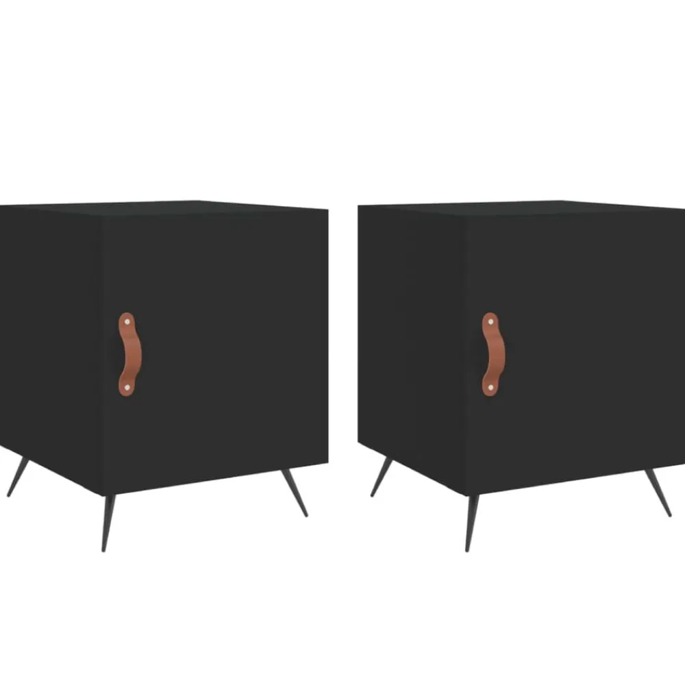 Nachtkastjes 2 st 40x40x50 cm bewerkt hout>vidaXL Online