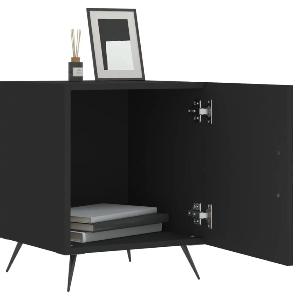 Nachtkastjes 2 st 40x40x50 cm bewerkt hout>vidaXL Online