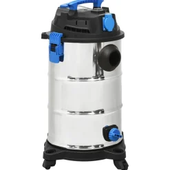 Huishoudelijke Apparaten*vidaXL Nat- en droogzuiger 1200 W 30 L zilverkleurig
