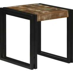 Nesttafel 3 pcs Massief hergebruikt Hout en Metaal><noscript><img width=