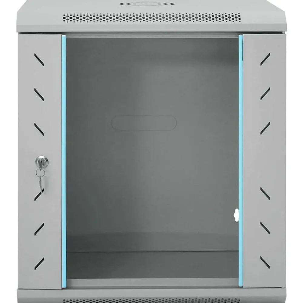 Elektronica*vidaXL Netwerk kabinet met opslag 53 x 45 x 60 cm Staal Grijs