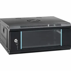 Elektronica*vidaXL Netwerk kabinet met opslag 53 x 45 x 21 cm Staal Zwart