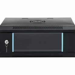 Elektronica*vidaXL Netwerk kabinet met opslag 53 x 45 x 21 cm Staal Zwart