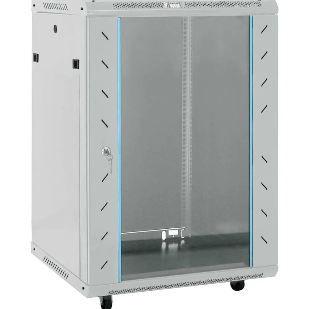 Netwerk kabinet met opslag 60 x 60 x 80 cm Staal>vidaXL Sale